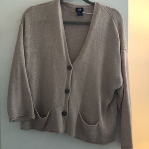 H&M Blush Flowy Cardigan